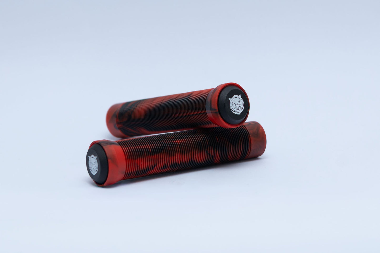 HogPro - Bar Grips - Red/Black Marble - 145mm