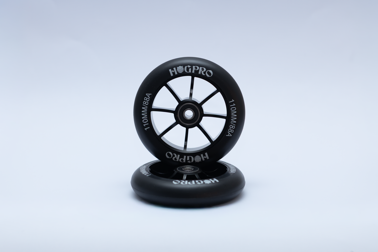 HogPro Wheels - 110mm - COMPASS WHEEL - Black on Black