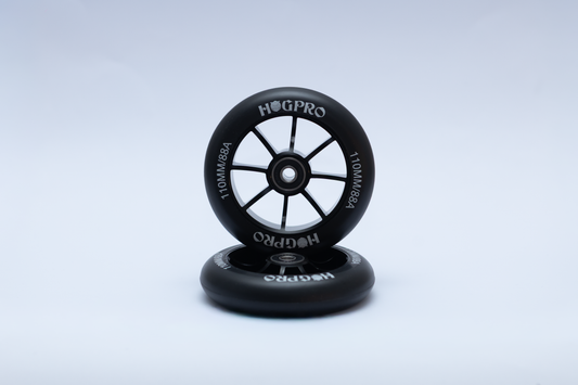 HogPro Wheels - 110mm - COMPASS WHEEL - Black on Black