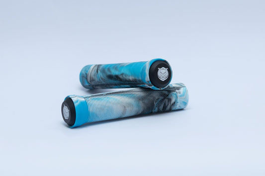 HogPro - Bar Grips - Blue/Black/White Marble - 145mm