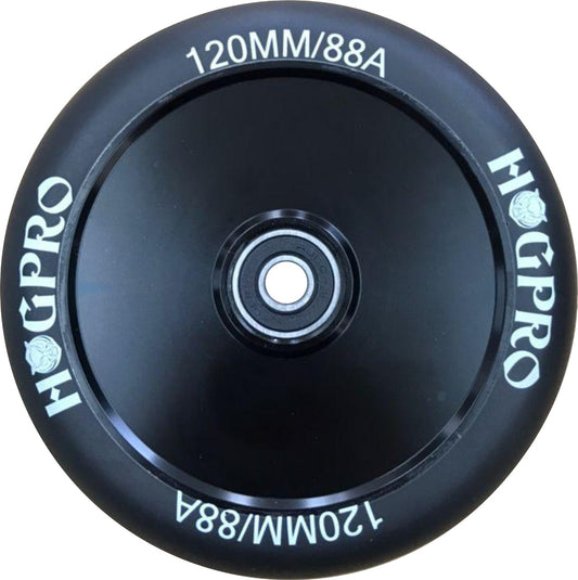 HogPro Wheels - 120mm - ECLIPSE WHEEL - Black on Black Hollow Core