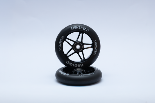 HogPro - The Ally Star - Wheels - 110mm - Black on Black (5 twin spoke)