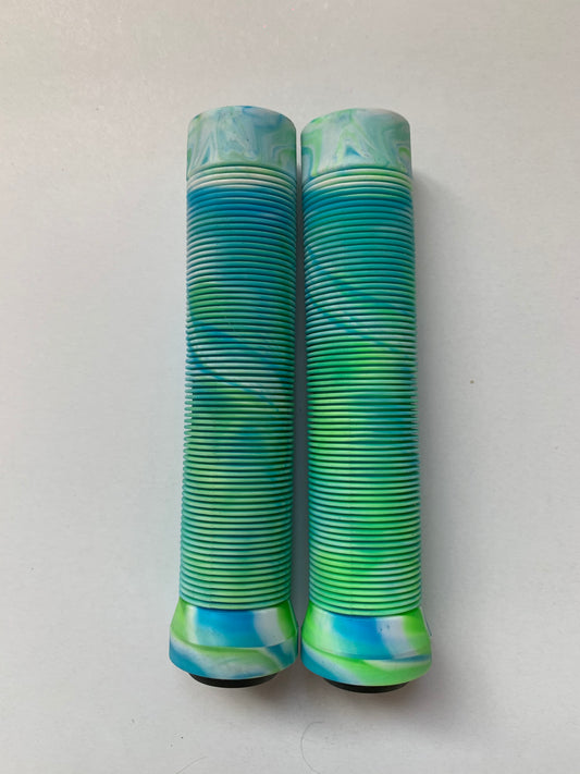 145mm blue/green/white mix bar grips